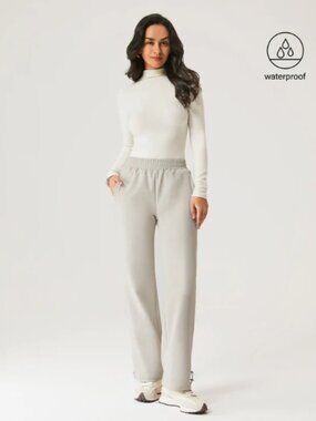 NWT OGL Water-Proof Fleece-Lined Elastic Waist Pant Creame in Size S